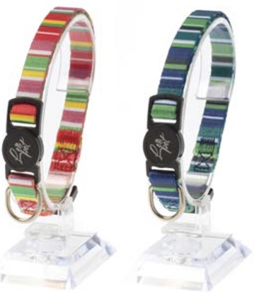 Picture of Stripes printed cat collar